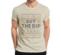 Bitcoin Buy The DIP - Ugly Christmas Sweater Crypto T-shirt pour homme, naturel, 3XL