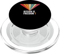 Bitcoin, C'est la liberté, la Monnaie Saine, décentraliser l'espoir, Le Bitcoin PopSockets PopGrip pour MagSafe