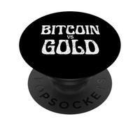 Bitcoin Contre Gold Crypto est Une Meilleure réserve de Valeur BTC PopSockets PopGrip Adhésif