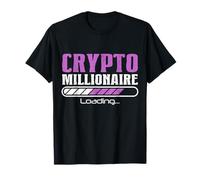 Bitcoin Crypto Apparel Co. Crypto Millionaire Funny Bitcoin Crypto Cryptocurrency T-Shirt Noir Unisexes-Adultes S T-Shirt Coupe classique Manche courte