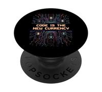 Bitcoin Crypto Code est la Nouvelle Blockchain de Monnaie PopSockets PopGrip Adhésif