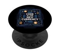 Bitcoin Crypto Code est la Nouvelle Blockchain de Monnaie PopSockets PopGrip Adhésif