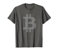 Bitcoin Cryptomonnaie Trader BTC & Blockchain T-Shirt, Homme, Asphalte, XXL