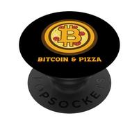 Bitcoin CTB Crypto Portefeuille Pizza Blockchain Cadeau PopSockets PopGrip Adhésif