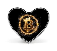 Bitcoin Élé Épingle à Cravate Boutons de Coeur Broche Badge Pin Bijoux pour Vêtements Chapeau Accessoires