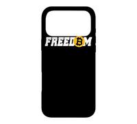 Bitcoin Freedom Crypto-Monnaie BTC Liberté Millionnaire Coque pour iPhone 17 Pro Max
