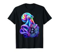 Bitcoin Funny Octopus Cyberpunk Crypto Tech Lovers Hommes T-Shirt
