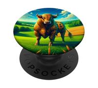 Bitcoin Golden Bulle Bullrun 2024 2025 PopSockets PopGrip Adhésif