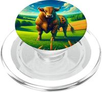 Bitcoin Golden Bulle Bullrun 2024 2025 PopSockets PopGrip pour MagSafe