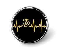 Bitcoin Heartbeat Nouveauté Pin's Pin's Broche Badge Cravate Bijoux Décor pour Chapeaux Vestes Chemises