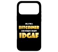 Bitcoin IDGAF Meme Cute Blockchain Costume BTC Bitcoiner Coque pour iPhone 17 Pro Max