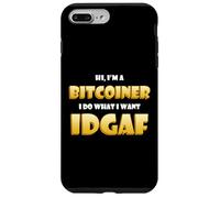 Bitcoin IDGAF Meme Cute Blockchain Costume BTC Bitcoiner Coque pour iPhone 7 Plus/8 Plus