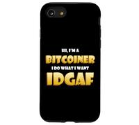 Bitcoin IDGAF Meme Cute Blockchain Costume BTC Bitcoiner Coque pour iPhone SE (2020) / 7/8