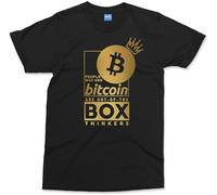 Bitcoin King T-Shirt Cryptocurrency BTC Coin Crypto Gift for Traders Investors Manches Courtes(Small)