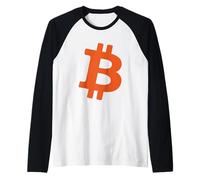 Bitcoin Logo BTC Crypto-Monnaie Crypto Trader Investisseur Manche Raglan