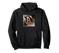Bitcoin Logo Pierre Dure Sweat à Capuche