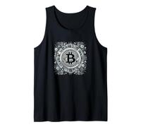 Bitcoin Logo Symbole Grand Noir Blanc Débardeur