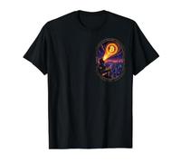 Bitcoin Orange HODL The Line! Crypto Warrior Poster Anime T-Shirt Graphique avec Valeur, Homme, Noir, S