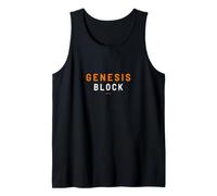 Bitcoin Origin Typographie Design Minimaliste Débardeur