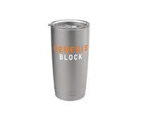 Bitcoin Origin Typographie Design minimaliste Gobelet isotherme en acier inoxydable double paroi