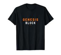 Bitcoin Origin Typographie Design Minimaliste T-Shirt
