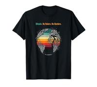 Bitcoin pas de règle pas de frontière liberté argent vérité puissance bitcoin T-Shirt