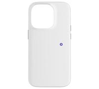 Bitcoin petit symbole bleu discret simple cool décontracté Coque pour iPhone 14 Pro