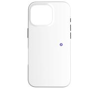 Bitcoin petit symbole bleu discret simple cool décontracté Coque pour iPhone 16 Pro