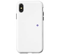 Bitcoin petit symbole bleu discret simple cool décontracté Coque pour iPhone X/XS