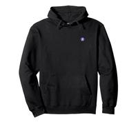 Bitcoin petit symbole bleu discret simple cool décontracté Sweat à Capuche