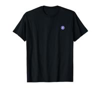 Bitcoin petit symbole bleu discret simple cool décontracté T-Shirt