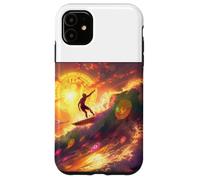 Bitcoin Surfer Vague Océan Plage Sport Coque pour iPhone 11