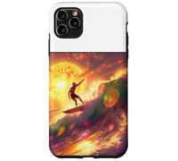 Bitcoin Surfer Vague Océan Plage Sport Coque pour iPhone 11 Pro Max