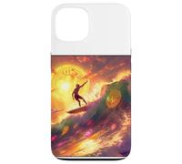 Bitcoin Surfer Vague Océan Plage Sport Coque pour iPhone 13
