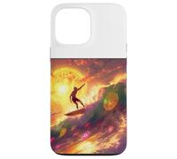 Bitcoin Surfer Vague Océan Plage Sport Coque pour iPhone 13 Pro Max