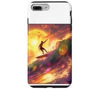 Bitcoin Surfer Vague Océan Plage Sport Coque pour iPhone 7 Plus/8 Plus