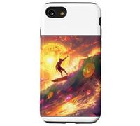 Bitcoin Surfer Vague Océan Plage Sport Coque pour iPhone SE (2020) / 7/8