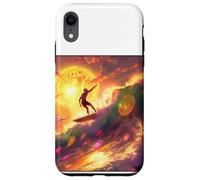 Bitcoin Surfer Vague Océan Plage Sport Coque pour iPhone XR