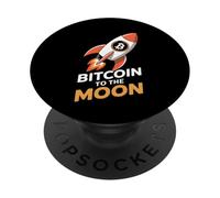 Bitcoin To The Moon Crypto Bitcoin Blockchain Crypto Trader PopSockets PopGrip Adhésif
