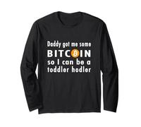 Bitcoin Tout-Petit BTC Kid Drôle Mignon Crypto Bébé Cadeau Manche Longue