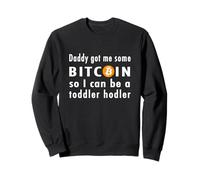 Bitcoin Tout-Petit BTC Kid Drôle Mignon Crypto Bébé Cadeau Sweatshirt