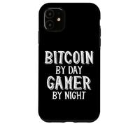Bitcoin Trader by Day Gamer by Night Blockchain Crypto BTC Coque pour iPhone 11