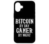 Bitcoin Trader by Day Gamer by Night Blockchain Crypto BTC Coque pour iPhone 16 Plus