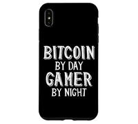 Bitcoin Trader by Day Gamer by Night Blockchain Crypto BTC Coque pour iPhone XS Max