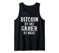 Bitcoin Trader by Day Gamer by Night Blockchain Crypto BTC Débardeur
