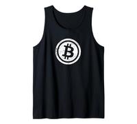 Bitcoin Vintage en détresse Blanc BTC Crypto Trader Cadeau Débardeur