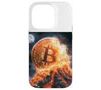 Bitcoin Volcan Feu Lave Montagne Destin Coque pour iPhone 14 Pro