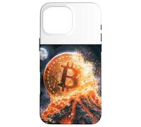 Bitcoin Volcan Feu Lave Montagne Destin Coque pour iPhone 16 Pro Max