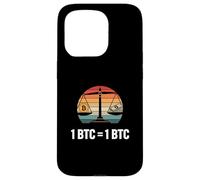 Bitcoins égalité Valeur 1BTC = 1BTC Argent liberté Bitcoin Coque pour iPhone 15 Pro
