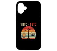 Bitcoins égalité Valeur 1BTC = 1BTC Argent liberté Bitcoin Coque pour iPhone 16 Plus